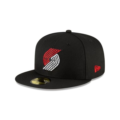 Sapca New Era Portland Trail Blazers NBA Pixel 59FIFTY Fitted - Negrii